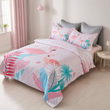 NNEDSZ Flamingo Kids Quilt Cover Set - Double Size
