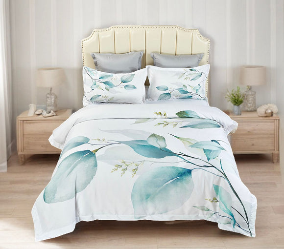 NNEDSZ Angelis Leaves Quilt Cover Set - King Size