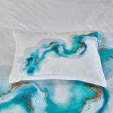 NNEDSZ Ocean Marble Quilt Cover Set - King Size