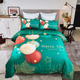 NNEDSZ Christmas New Year Quilt Cover Set - King Size