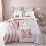 NNEDSZ Duck Kids Quilt Cover Set - King Single Size