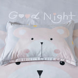 NNEDSZ Bear Kids Quilt Cover Set - King Single Size