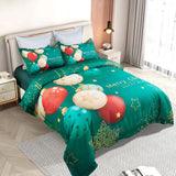 NNEDSZ Christmas New Year Quilt Cover Set - Queen Size