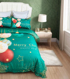 NNEDSZ Christmas New Year Quilt Cover Set - Queen Size