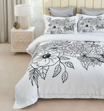 NNEDSZ Viene Floral Quilt Cover Set - Queen Size