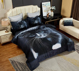 NNEDSZ Cat Quilt Cover Set - Queen Size