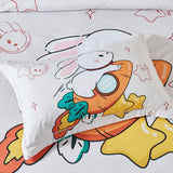 NNEDSZ Rabbit Kids Quilt Cover Set - Single Size