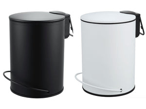 NNEDSZ 3L Soft Close Pedal Bin White