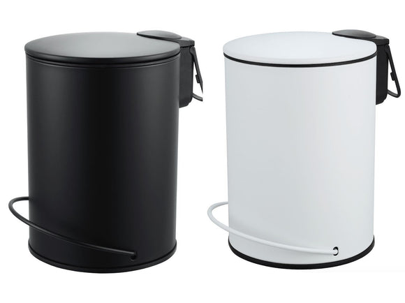 NNEDSZ 3L Soft Close Pedal Bin White