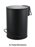 NNEDSZ 3L Soft Close Pedal Bin White