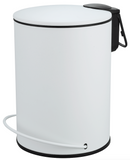NNEDSZ 3L Soft Close Pedal Bin White