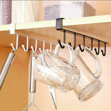 NNEDSZ Under Cabinet Hanger 6 Hooks
