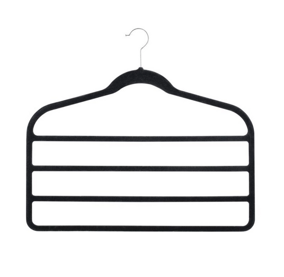 NNEDSZ 3pcs Velvet Clothes Hangers Grey