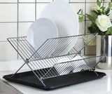 NNEDSZ 2 Tier Folding Dish Rack