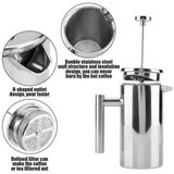 NNEDSZ French Press Coffee Maker 1000m