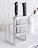NNEDSZ Knife & Chopping Board Shelf Stand White