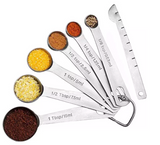 NNEDSZ 7pcs Stainless Steel Measuring Spoons