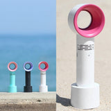 NNEDSZ Portable Bladeless Hand-held Cooler Mini Fan