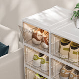 NNEDSZ Foldable Storage Shoe Box - 4 Layers