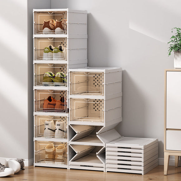 NNEDSZ Foldable Storage Shoe Box - 6 Layers