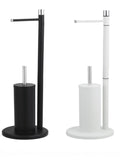 NNEDSZ Toilet Brush & Paper Roll Holder Set White