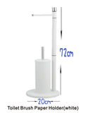 NNEDSZ Toilet Brush & Paper Roll Holder Set White