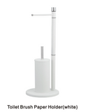 NNEDSZ Toilet Brush & Paper Roll Holder Set White