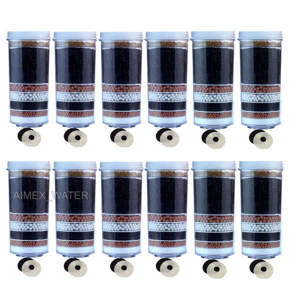 NNEDSZ Aimex 8 Stage Water Filter Cartridges x 12