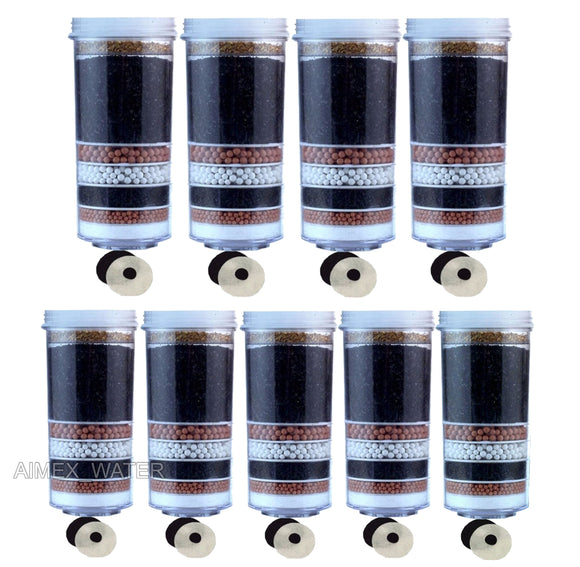 NNEDSZ Aimex 8 Stage Water Filter Cartridges x 9