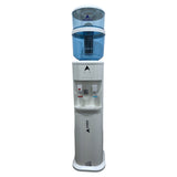 NNEDSZ Luxurious White Free Standing Hot and Cold-Water Dispenser with Filter Bottle and LG Compressor