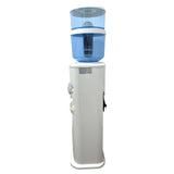 NNEDSZ Luxurious White Free Standing Hot and Cold-Water Dispenser with Filter Bottle and LG Compressor