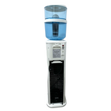 NNEDSZ Luxurious White Free Standing Hot and Cold-Water Dispenser with Filter Bottle and LG Compressor