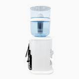 NNEDSZ Luxurious White Benchtop Hot and Cold-Water Dispenser with Filter Bottle and LG Compressor
