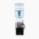 NNEDSZ Luxurious White Benchtop Hot and Cold-Water Dispenser with Filter Bottle and LG Compressor