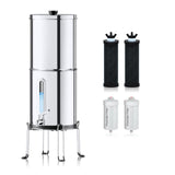 NNEDSZ Aimex Portable Water Filter - Gravity-Fed, 304 Stainless Steel, Fluoride Removal