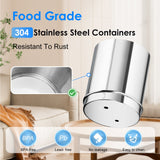 NNEDSZ Aimex Portable Water Filter - Gravity-Fed, 304 Stainless Steel, Fluoride Removal