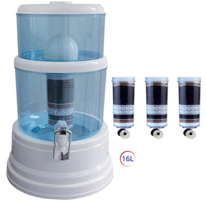NNEDSZ 16 Litre Bench top Filter with 3 Fluoride Reduction Filters