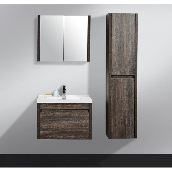 NNEDSZ Alexandra wall hung bathroom vanity in Silver Oak
