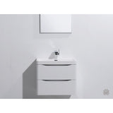 NNEDSZ Ancona wall hung bathroom vanity 600mm Gloss White