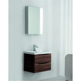 NNEDSZ Ancona wall hung bathroom vanity 600mm Rose wood