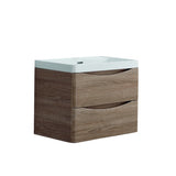 NNEDSZ Ancona wall hung bathroom vanity 600mm White Oak