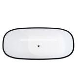NNEDSZ Sapphire Black Acrylic Freestanding Bath
