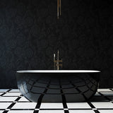NNEDSZ Sapphire Black Acrylic Freestanding Bath