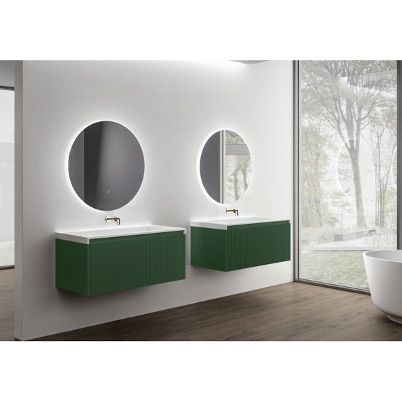 NNEDSZ Rimini wall hung bathroom vanity 1000mm Rain Forest