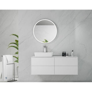 NNEDSZ Marmo Round LED Bathroom Wall Mirror