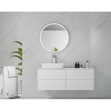 NNEDSZ Marmo Round LED Bathroom Wall Mirror