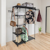 NNEDSZ Sorti Freestanding Portable Closet Metal Wardrobe Garment Rack Hanger