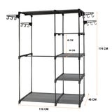 NNEDSZ Sorti Freestanding Portable Closet Metal Wardrobe Garment Rack Hanger