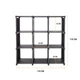 NNEDSZ Storage Organizer, 9 Cubes, Wardrobe Closet Storage Shelves