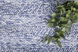 NNEDSZ Ringlets Blue Wool Blend Rug 160x230